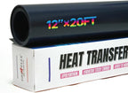 PU Heat Transfer Vinyl 12"×20ft Roll Navy – HTV by GIO-FLEXHTVFashionMask