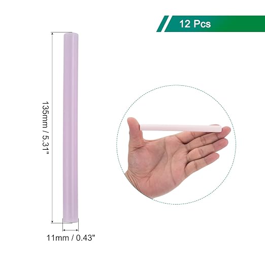 MECCANIXITY 12 Pcs Purple Cylinder Sealing Wax Stick Glue Gun Wax Seal Rod - Image 2