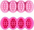 2 Pcs Massage Mold, SJ 4 Cavity Silicone Massage Bar Soap Mold, Food Grade by SJ