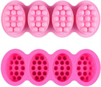 2 Pcs Massage Mold, SJ 4 Cavity Silicone Massage Bar Soap Mold, Food Grade by SJ