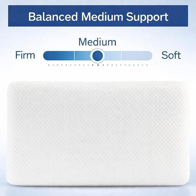 DLIGHT BD Slim 2.7" Stomach Sleeping Memory Foam Pillow-Thin, Soft Yet - Image 5