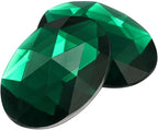 40x30mm Green Emerald H106 Large Flat Back Oval Acrylic Rhinestones Cosplay - Image 2