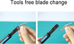 Nova Precision Craft & Hobby Knife, Premium Safety Cutter - Image 4