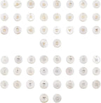 Beadthoven 104pcs Natural Freshwater Shell Letter Full A~Z Charms Metal - Image 2