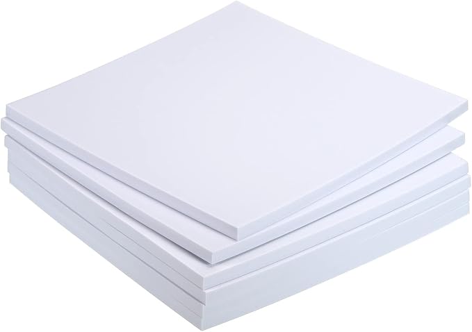 MECCANIXITY EVA Foam Sheets White 9.8 Inch x 9.8 Inch 10mm Thick Crafts Foam by MECCANIXITY