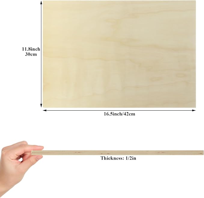 5 Pack Basswood Sheets for Crafts, Pyrography, Wood Engraving, Wood Burning - Image 2