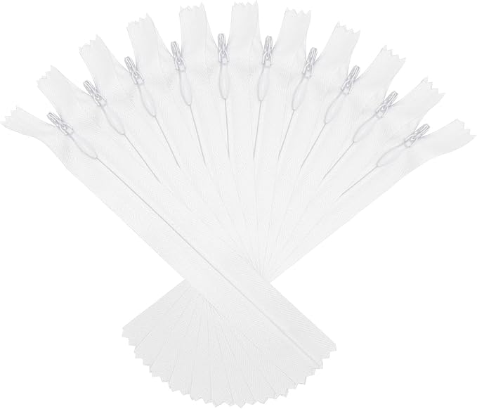 ANPURZII 10PCS #3 9 Inch White Invisible Zippers by Unknown