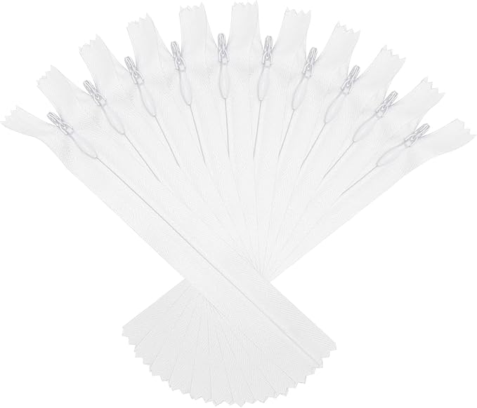 ANPURZII 10PCS #3 26 Inch White Invisible Zippers by Unknown