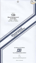Strip Style Stamp Mounts Size 120 Black by Showgard