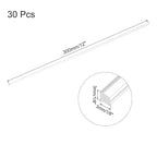 MECCANIXITY 30pcs Acrylic Square Rods 3mm x 300mm Clear Acrylic Dowel Rods - Image 2