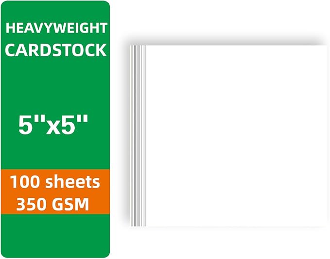 100 Sheets White Cardstock Thick Paper - Image 2