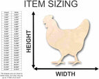 Unfinished Wood Hen Chicken Shape Farm Animal Craft up to 46" DIY 46" / 1" - Image 3