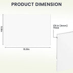 3 Pack Sublimation Acrylic Blanks Sheets 12"x16", 1/6" Thick White Acrylic - Image 2