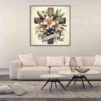 Cross Stitch Kits for Adults Beginner, Flower Counted Cross Stitch Kits Printed - Image 3