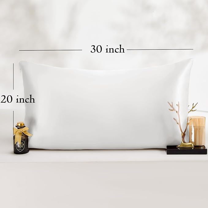 Queen Satin Pillowcase for Hair 2pc, Similar to Silk Pillow Cases, Easier Care - Image 6