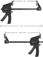 Amazon Basics 6-Piece Easy-to-Use One-Handed Trigger Clamp Set, 2 Pack of 4-inch - Image 4