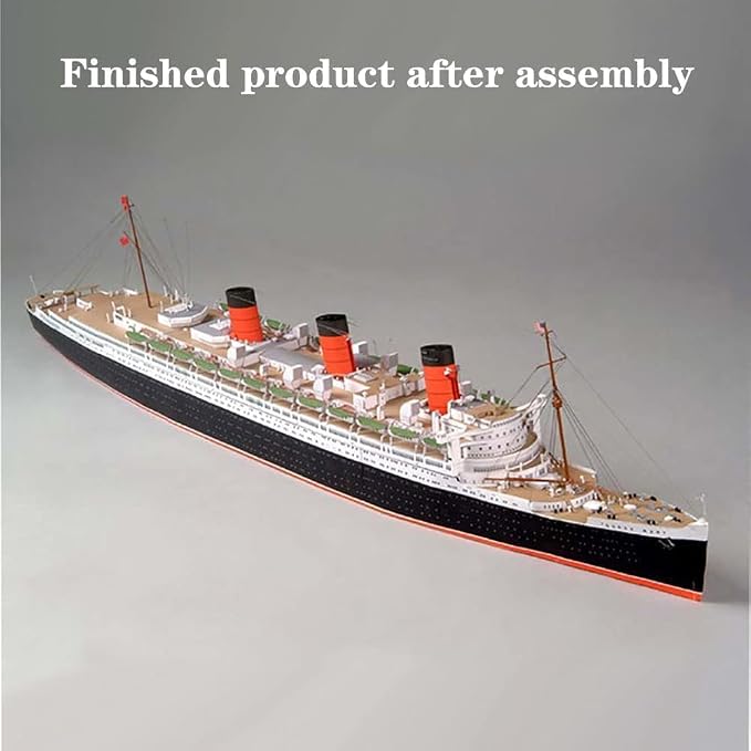 NZPOST 1:400 Scale British Royal Mail Steamer RMS Queen Mary Ocean Liner Paper - Image 3