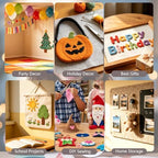 Sky Blue Felt Fabric 36'' X 36'', 1.4mm Large Felt Sheets Soft Durable Crafts - Image 6