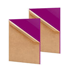 2 Pack 8'' x 12'' Opaque Purple Acrylic Sheet, 3mm Thick Acrylic Plexiglass by Unknown
