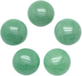 FASHEWELRY 50Pcs Natural Green Aventurine Cabochons Flat Back Gemstone by FASHEWELRY