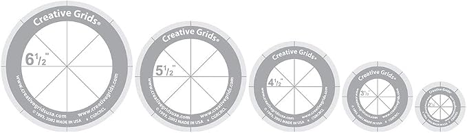 Creative Grids Quilt Ruler Circles Quilt Ruler by CreativeGrids