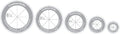 Creative Grids Quilt Ruler Circles Quilt Ruler by CreativeGrids