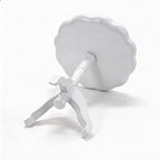 1:12 Scale Miniature End Table Wooden Round Side Table Dollhouse Furniture - Image 4
