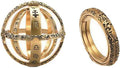 JAJAFOOK Astronomical Sphere Ball Deformation Ring Cosmic Finger Ring Lover by JAJAFOOK