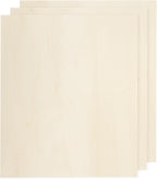 MECCANIXITY 3pcs Basswood Sheets 12 x 8 x 1/8 Inch Unfinished Wood Boards by MECCANIXITY
