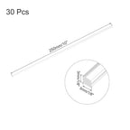MECCANIXITY 30pcs Acrylic Square Rods 3mm x 250mm Clear Acrylic Dowel Rods - Image 2