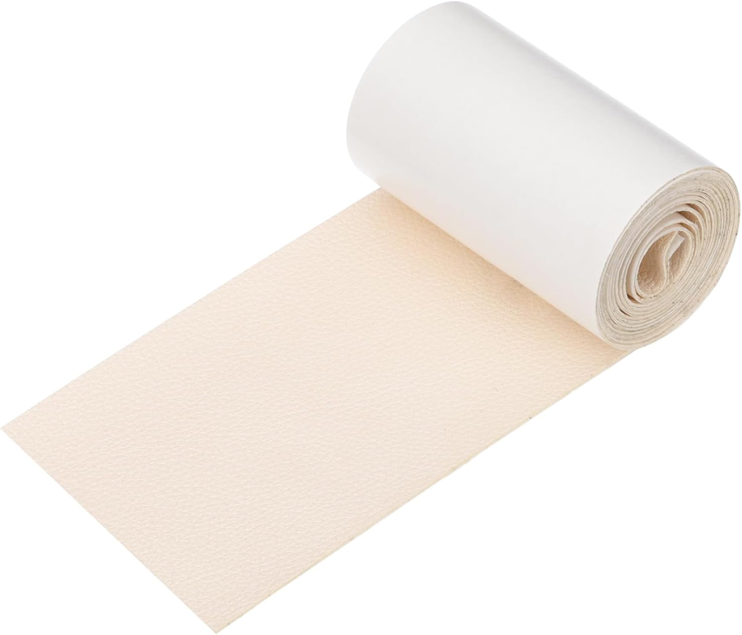PATIKIL Leather Patches Tape for Furniture, 3.2 x 61 Inch Self Adhesive Vinyl Leather Repair Kit Cover Sheet for Couch, Sofa, Car Seats, Office Chair, Bright White