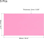 MECCANIXITY EVA Foam Sheets Pink 35.4 Inch x 19.7 Inch 2mm Thick Crafts Foam - Image 2