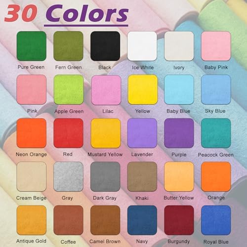 Neon Orange Felt Fabric 36'' X 36'', 1.4mm Large Felt Sheets Soft Durable - Image 4