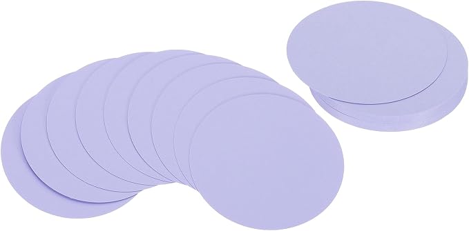 PATIKIL 4inch Circle Card Stock, Light Purple by PATIKIL