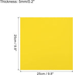 MECCANIXITY EVA Foam Sheets Yellow 9.8 Inch x 9.8 Inch 5mm Thick Crafts Foam - Image 2