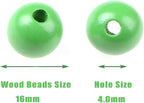 AD Beads Large Hole Wood Spacer Wooden Jewelry Making Bracelet Necklace - Image 2
