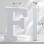White Wooden Letters 8 Inch for Wall Decor, Large Unfinished Wood Letters for - Image 2