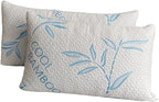 2 Pack King Size Pillows for Sleeping, Cooling Shredded Memory Foam Adjustable by OkaoHomeGoods
