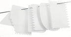 LRONG 6PCS Pottery Tools Plastic Clay Scraper Set Scraping Handle Carved Soft - Image 3