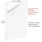 YSTIME 8" x 12" Clear Acrylic Sheet Plexiglass Plastic Sheet - Image 3