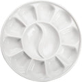 MEEDEN 12-Well Round Porcelain Watercolor Paint Palette by MEEDEN
