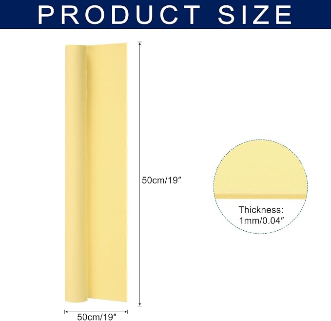 MECCANIXITY Foam Sheets Crafts 19x19 Inch 1mm EVA Craft Foam Paper Foam Sheets - Image 2