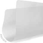 Fotouzy Plastic Cutting Board Set of 7, Frosted Clear Flexible Cutting Mats - Image 3