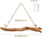 15Inch Driftwood Wall Hanging Jewelry Organizer - Image 2