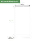 Lesnlok 12 x 24 Frosted Acrylic Sheet 1/4 inch Thick 6mm 1 Piece Bouble Sided - Image 2