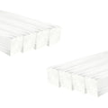 8Pcs Clear Acrylic Square Rods, 12mm x 300mm Thick Transparent Plastic Dowel by HXymxkeqi
