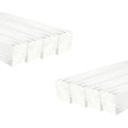 8Pcs Clear Acrylic Square Rods, 12mm x 300mm Thick Transparent Plastic Dowel by HXymxkeqi