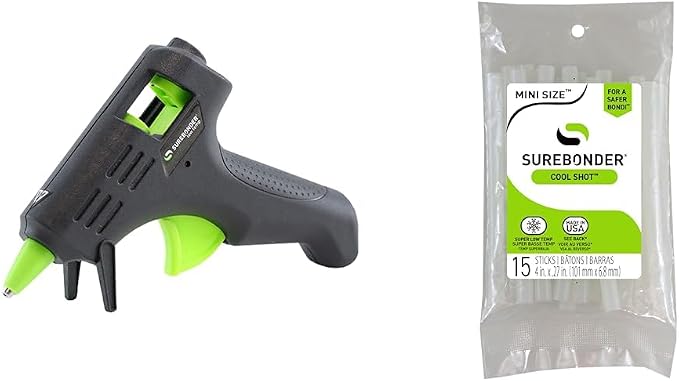 Surebonder LT-160 Mini Glue Gun and CS15 CoolShot Glue Sticks Bundle by Unknown