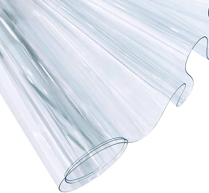 30x135cm Transparent PVC Vinyl, 0.4mm Neon Solid Color Waterproof Fabric Super by XHTFauxLeather