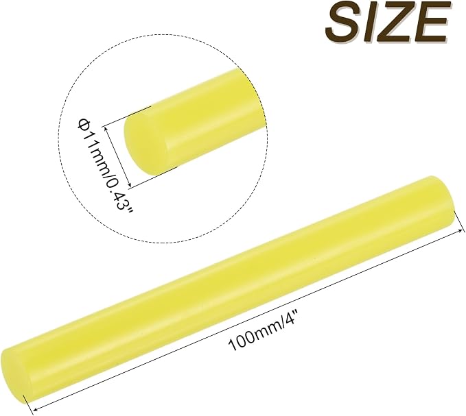 uxcell 30pcs Mini Hot Glue Gun Sticks 4-inch x 0.43-inch High Sticky Large Hot - Image 2